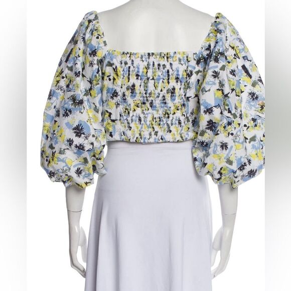 Tanya Taylor Floral Crop Top Size 8 - Picture 3 of 7